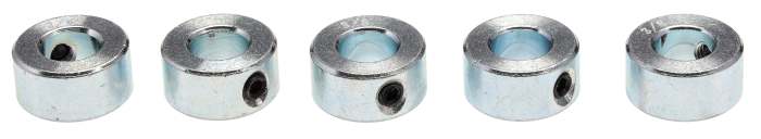 RS PRO Shaft Collar, One Piece, Set Screw, OD 0.75 in OD, W 0.375in, Steel