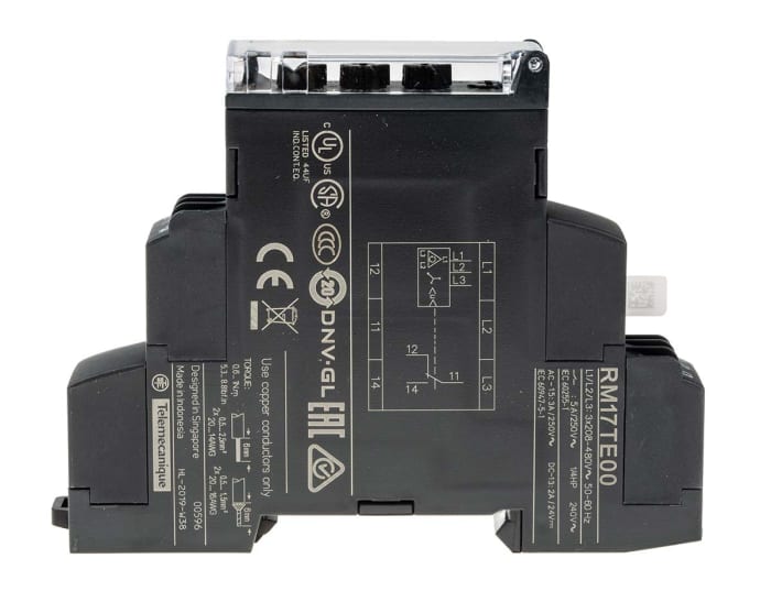 RM17TE00 Schneider Electric Relé de supervisión de Fase, tensión