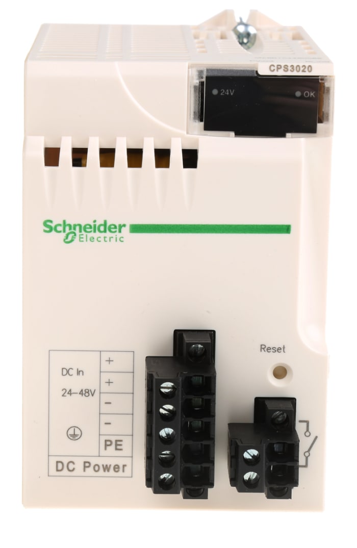 Schneider Electric Modicon M340 Series PLC Power Supply for Use with Modicon M340, DC, 24 → 48 V