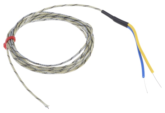 Thermocouple type J Ø 1/0.3mm, L 2m, +400°C max à Câble