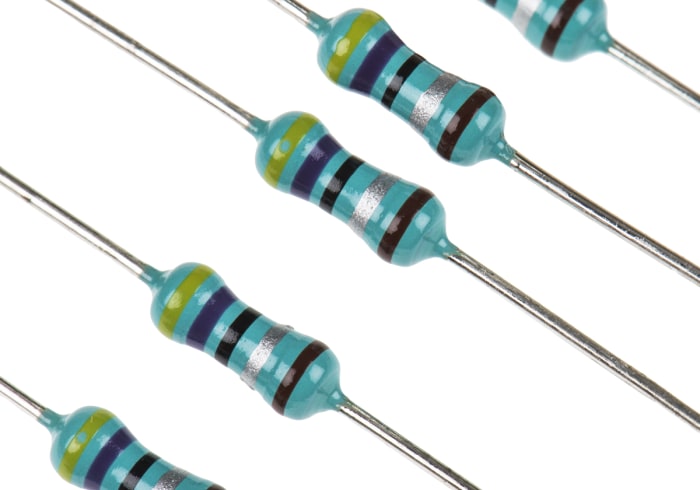 TE Connectivity 4,7Ω Metal Filmli Sabit Direnç, ±1%, Aksiyel, ±100ppm/°C, 0,6W