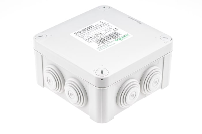 Schneider Electric Mureva Series Grey Polypropylene Junction Box, IP55