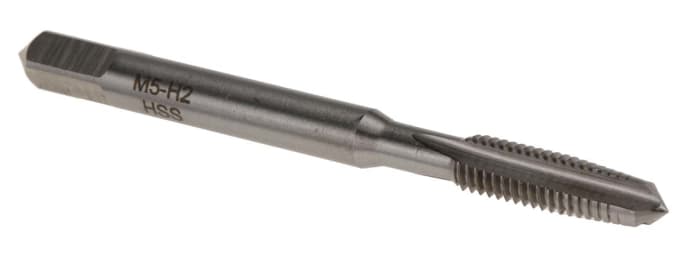 Taraud M5, pas de 0.8mm, Métrique, HSS, Taraud à main