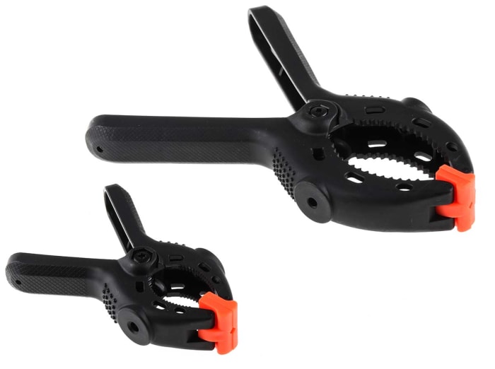 RS PRO 70mm x 88mm Spring Clamp, 10 piece