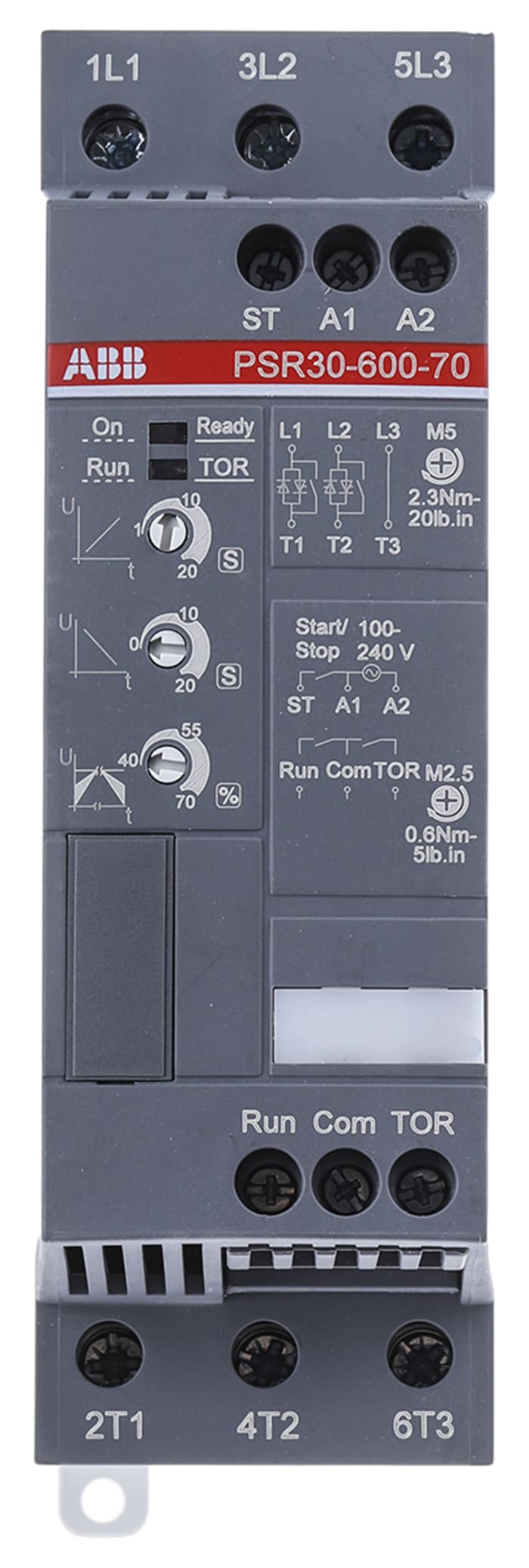 ABB Soft Starter, , 15 kW, 600 V ac, 3 Phase, IP20