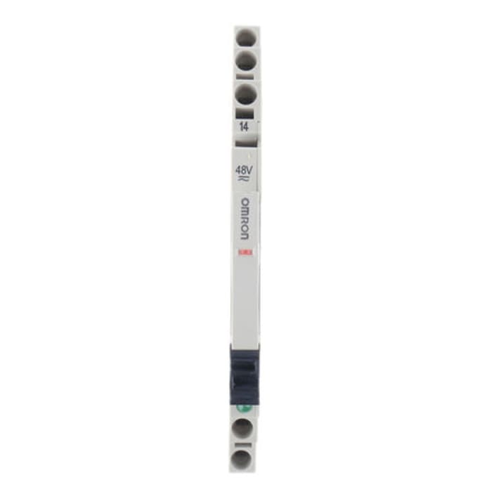 Omron DIN Rail Non-Latching Relay, 48V ac/dc Coil, 6A Switching Current, SPDT