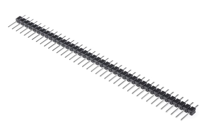 Stelvio Kontek 471 Series Straight Through Hole Pin Header, 40 Contact(s), 2.54mm Pitch, 1 Row(s), Unshrouded