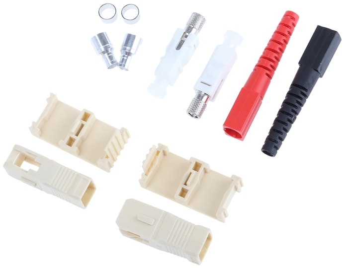 RS PRO, SC, PC Multimode Duplex Fibre Optic Connector 127μm Fibre Size, 0.3dB Insertion Loss