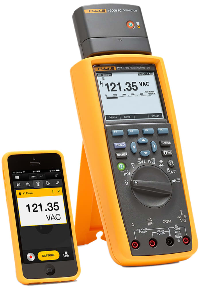 FLUKE 287/EUR Fluke Fluke 287 Handheld Digital Multimeter, True RMS