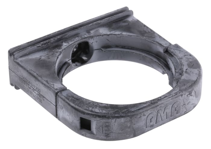 PMA Conduit Clip, Cable Conduit Fitting, 48 Nominal Size, PA 12, Black