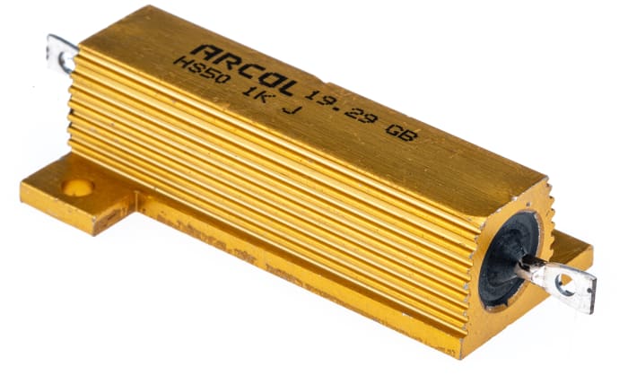 Arcol, 1kΩ 50W Wire Wound Chassis Mount Resistor HS50 1K J ±5%