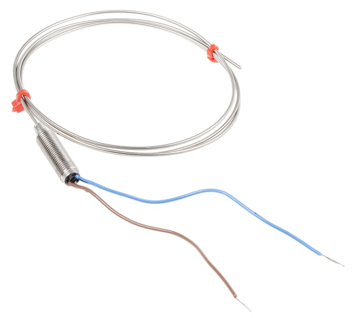 RS PRO Type K Thermocouple 1m Length, 1.5mm Diameter → +800°C