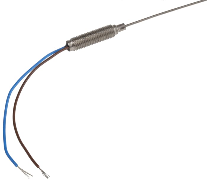 RS PRO Type K Thermocouple 500mm Length, 1.5mm Diameter → +1100°C