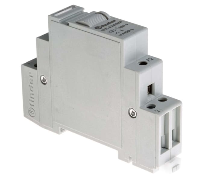 Finder DIN Rail Latching Modular Step Relay, 230V ac Coil, 16A Switching Current, SPST