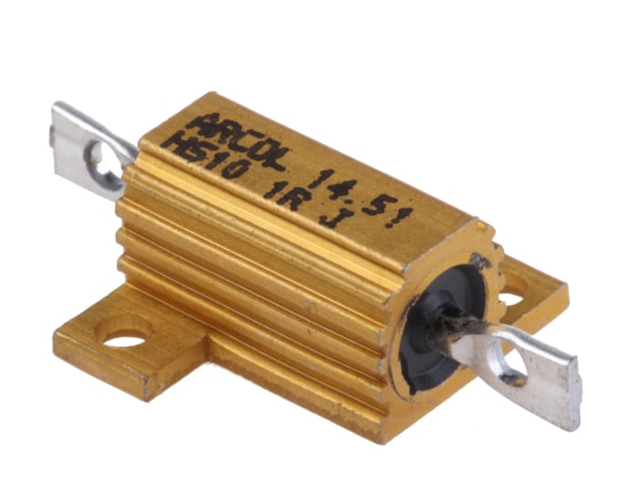 Résistance à montage sur châssis Bobinée, 1Ω 10W ±5%