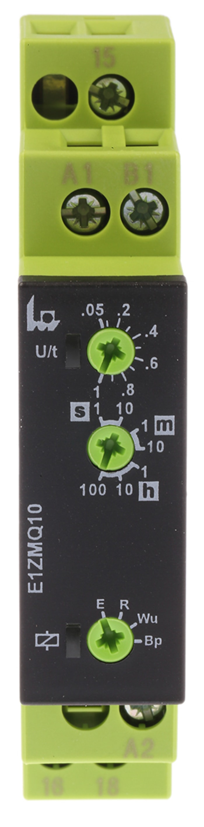 Tele E1ZMQ10 Series DIN Rail Mount Timer Relay, 24 → 240V ac/dc, 1-Contact, 0.05 s → 100h, SPDT