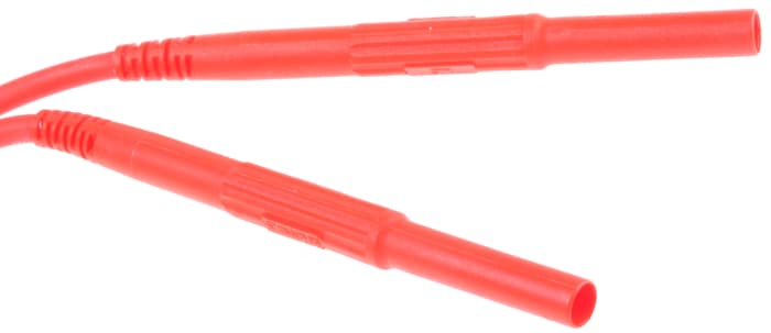 Staubli Test lead, 10A, 1kV, Red, 1.5m Lead Length