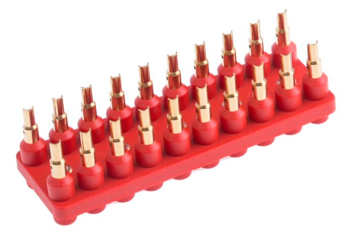 Staubli Straight PCB Socket, 20-Contact, 2-Row, 12mm Pitch, Solder Termination