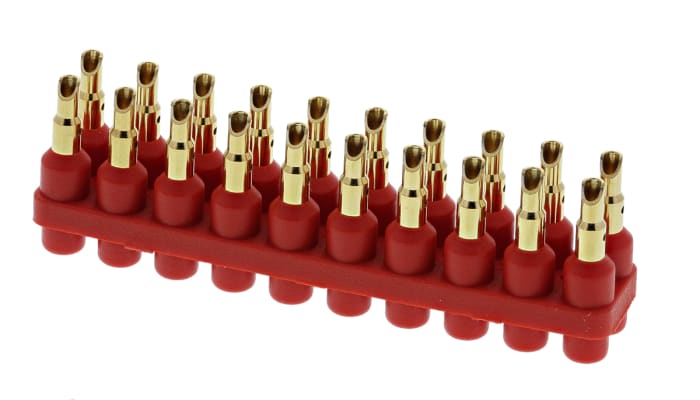 Staubli Straight PCB Socket, 20-Contact, 2-Row, 6mm Pitch, Solder Termination