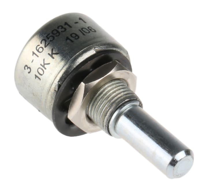 TE Connectivity M 10kΩ Rotary Potentiometer 1-Gang Panel Mount, 404802696038