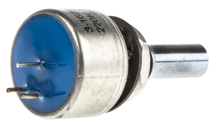 Potentiomètre Rotatif TE Connectivity M, 220kΩ max, Ø axe 6,35 mm, Montage panneau