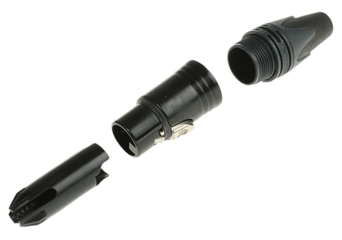 Neutrik Cable Mount XLR Connector, Female, 50 V, 5 Way, Silver over Nickel Plating