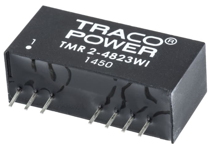 TRACOPOWER TMR 2WI DC-DC Converter, ±15V dc/ ±65mA Output, 18 → 75 V dc Input, 2W, Through Hole, +85°C Max Temp