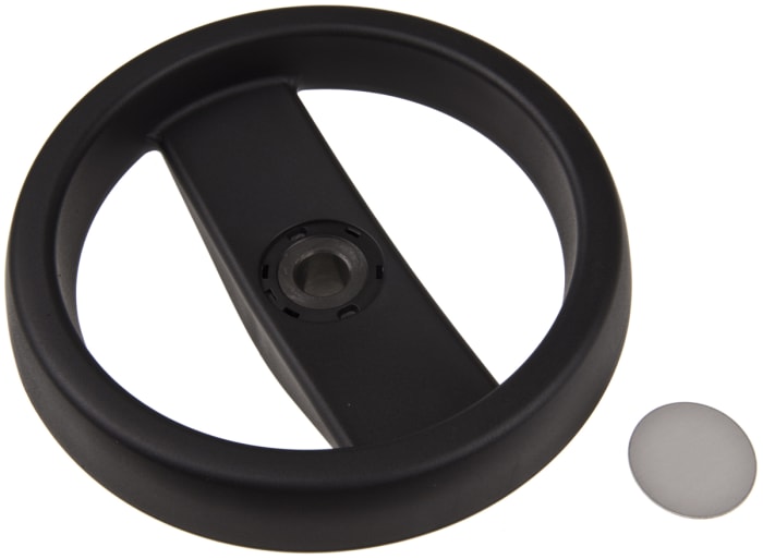 Elesa Black Technopolymer Hand Wheel, 160mm diameter