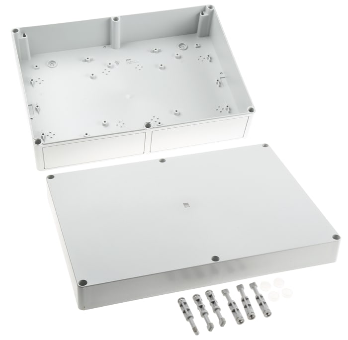 Rittal PK Series Polycarbonate Wall Box, IP66, 254 mm x 360 mm x 111 mm