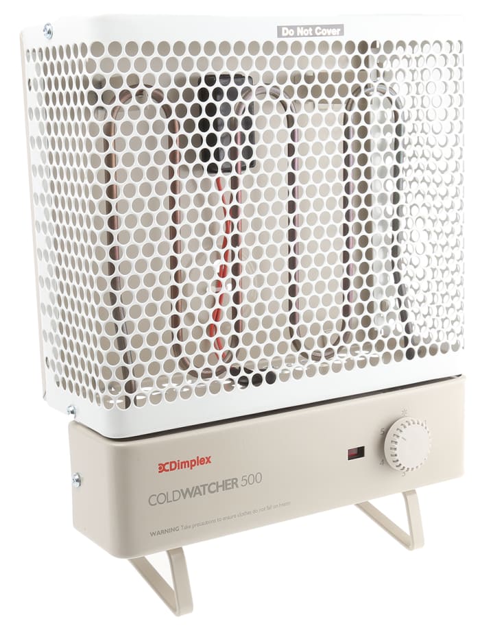 Dimplex 500W Convection Heater, Floor Mounted, Wall Mounted, Type G - British 3-pin