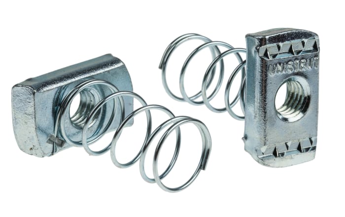 Unistrut Channel Nut, M10, Nut Base Dimensions 35 x 19 x 8mm, Steel, 0.04kg