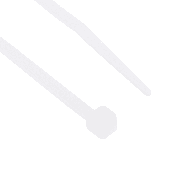 Serre-câble RS PRO, 150mm x 3.6 mm, Naturel, en Nylon 66, x 100