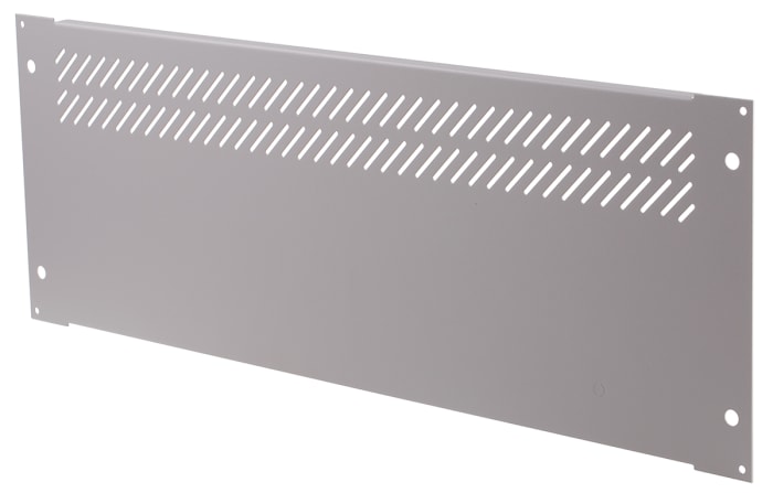 RS PRO Grey Steel Rear Panel, 4U, 84HP, Ventilated