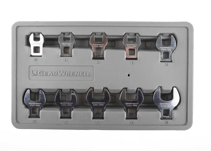81909 Gear Wrench Gear Wrench 10 Piece Crow Foot Spanner Set 182