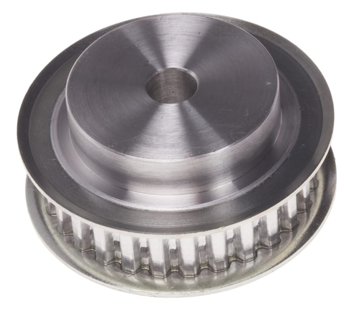 RS PRO Timing Belt Pulley Aluminium 9.5mm Belt Width x 5mm Pitch 28 Tooth