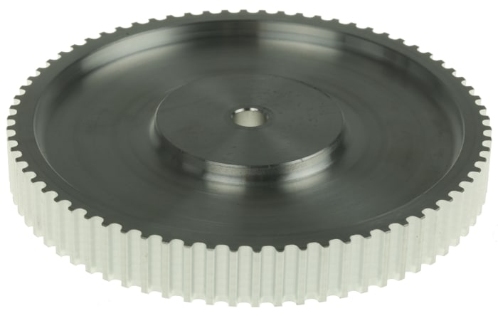 Polea para correas síncronas RS PRO Aluminio 72 dientes 9 mm, 5 mm espaciado, 8 mm calibre