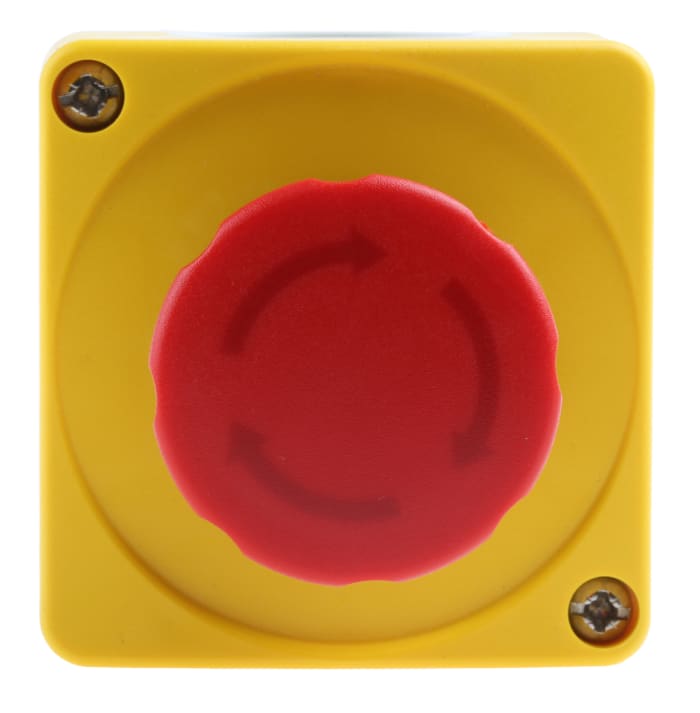 ABB 1SFA Series Twist Release Emergency Stop Push Button, Surface Mount, 2NC, IP66, IP67, IP69K