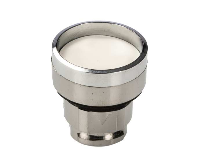 Tête de bouton poussoir Schneider Electric, Harmony XB4 Blanc, Ø découpe 22mm, Retour par ressort