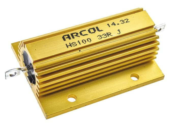 Arcol 33 100W Wire Wound Chassis Mount Resistor HS100 33R J 5