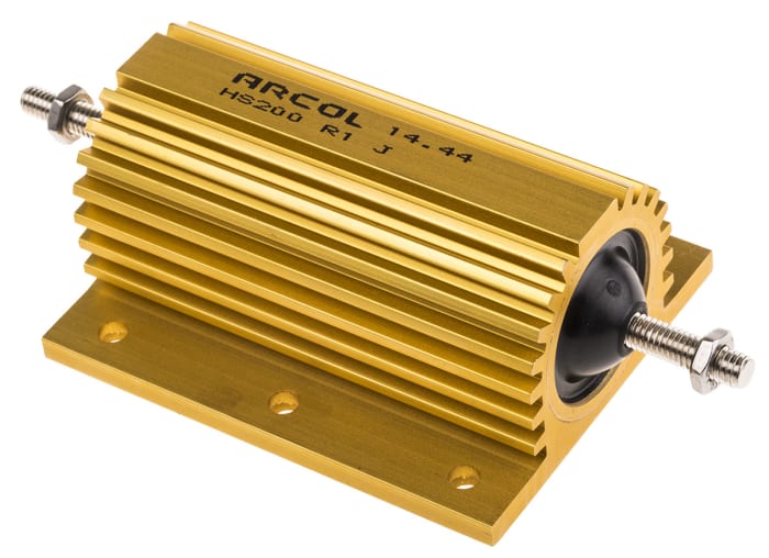 Arcol, 1Ω 200W Wire Wound Chassis Mount Resistor HS200 1R J ±5%