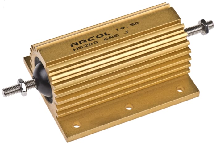 Arcol, 6.8Ω 200W Wire Wound Chassis Mount Resistor HS200 6R8 J ±5%