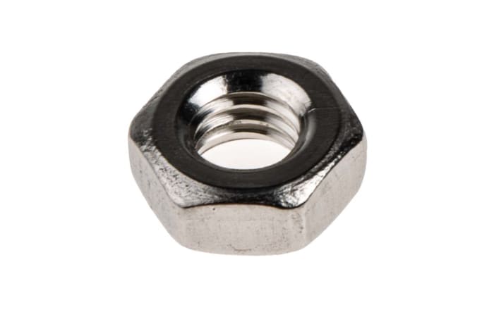 RS PRO Stainless Steel Hex Nut, DIN 934, M4