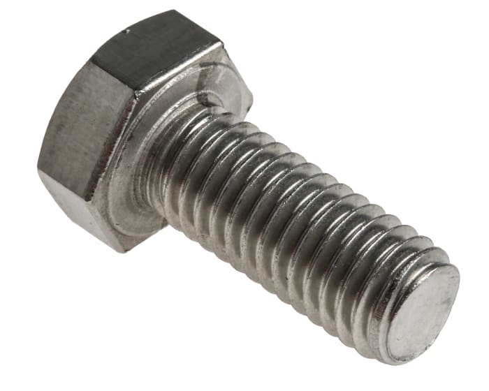 RS PRO Stainless Steel Hex, Hex Bolt, M8 x 20mm