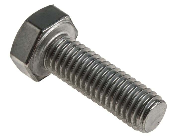 RS PRO Stainless Steel, Hex Bolt, M8 x 25.0mm