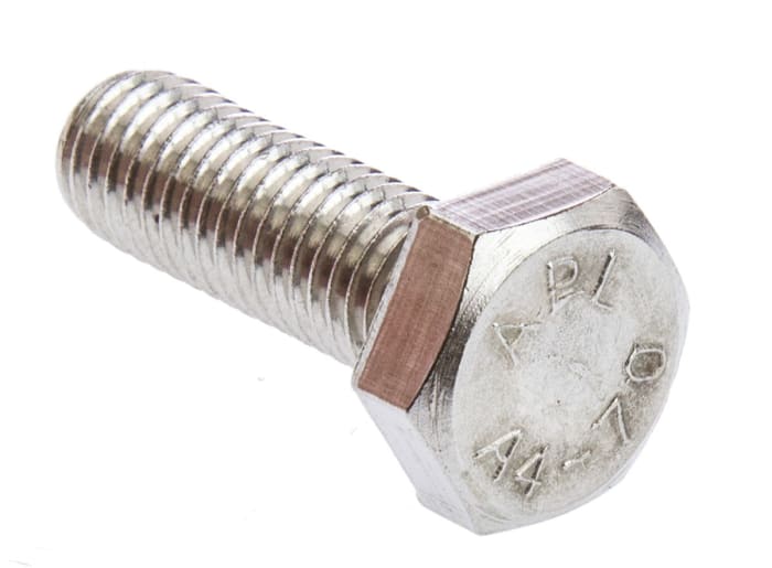 RS PRO Stainless Steel Hex, Hex Bolt, M10 x 30mm