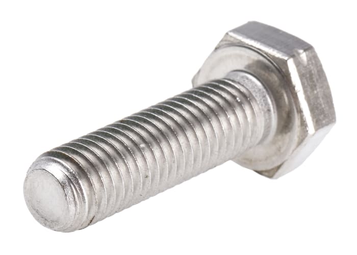 RS PRO Stainless Steel, Hex Bolt, M10 x 35.0mm