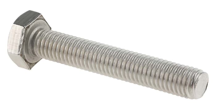 RS PRO Stainless Steel Hex, Hex Bolt, M10 x 60mm