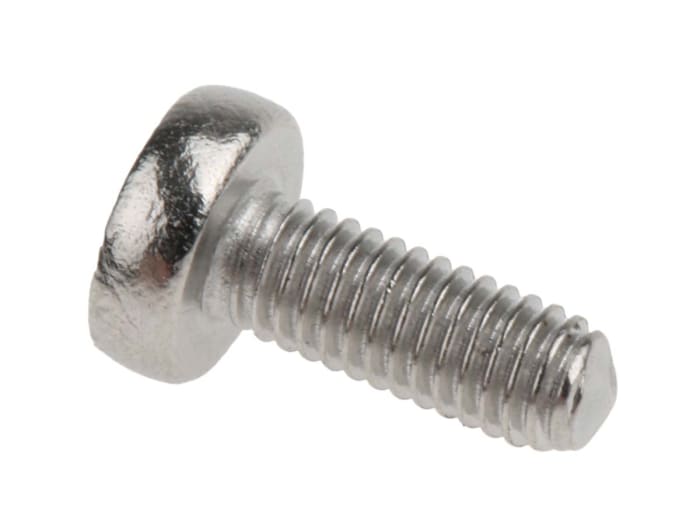Tornillo de cabeza alomada con huella Pozi RS PRO M3 x 8.0mm, paso de rosca 0.50mm, de Acero Inoxidable