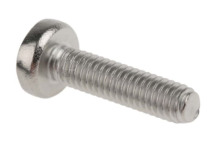 Tornillo de cabeza alomada con huella Pozi RS PRO M4 x 16.0mm, paso de rosca 0.70mm, de Acero Inoxidable