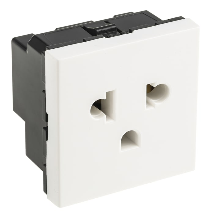 Legrand Mosaïc White 1 Gang Plug Socket, 15A, NEMA 5-15R, Indoor Use